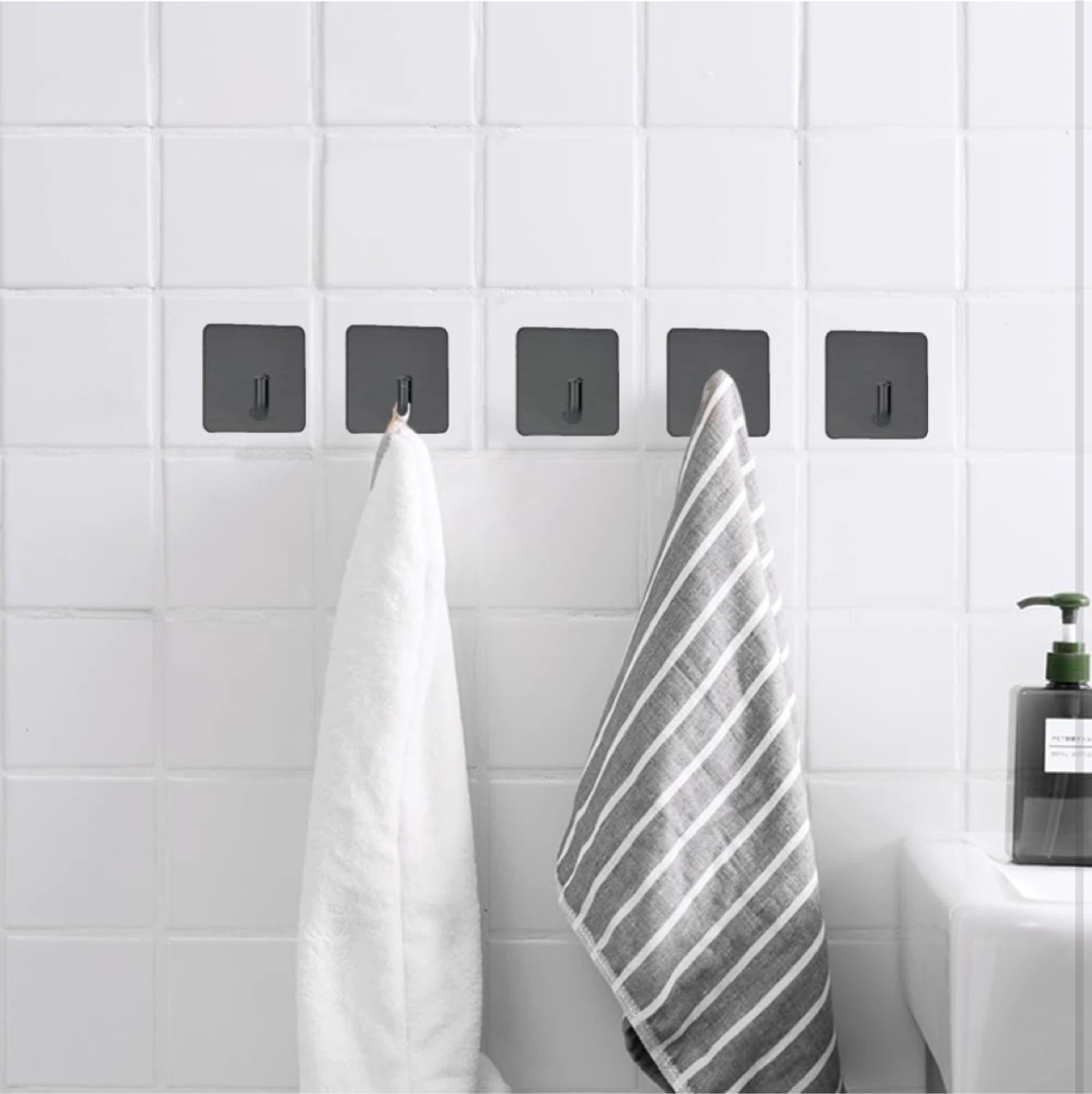 Adhesive Wall Hooks - Set of 4 - photo 3