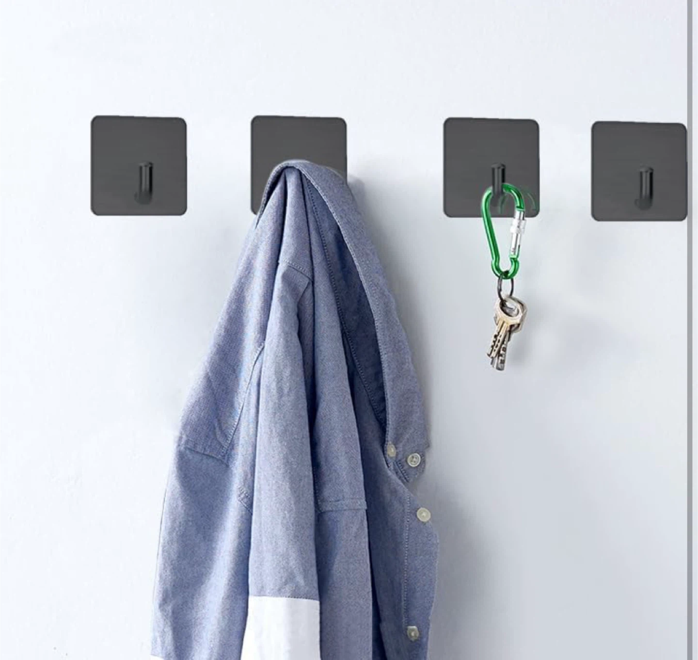 Adhesive Wall Hooks - Set of 4 - photo 4