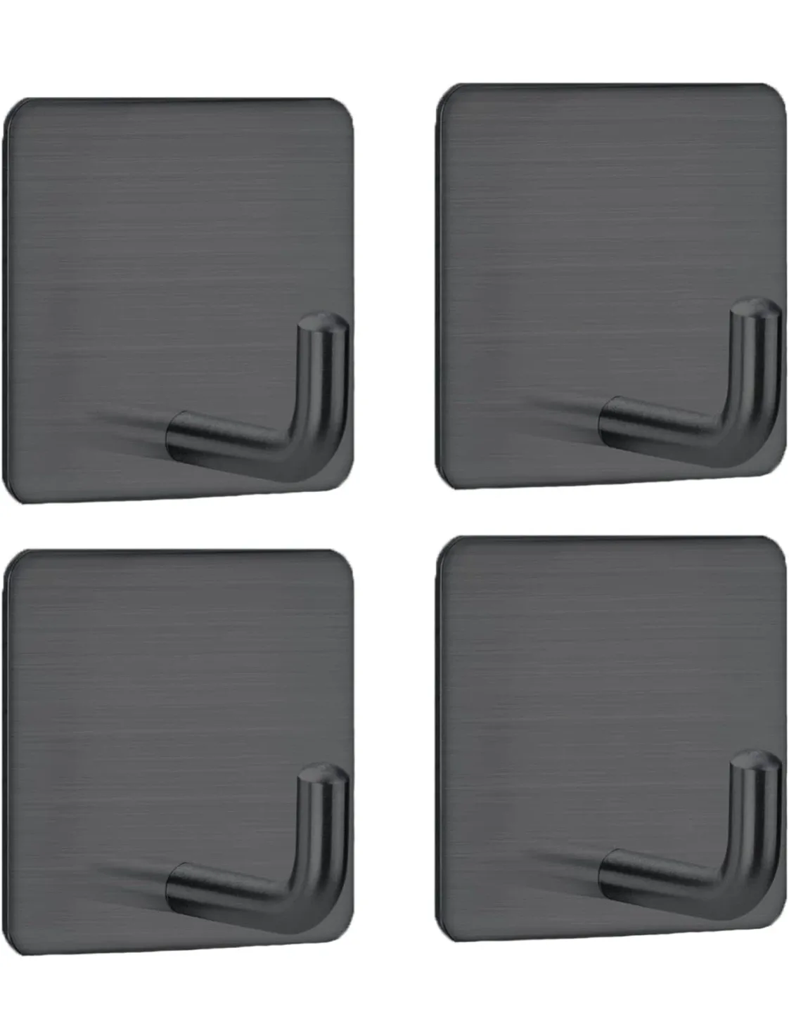 Adhesive Wall Hooks - Set of 4