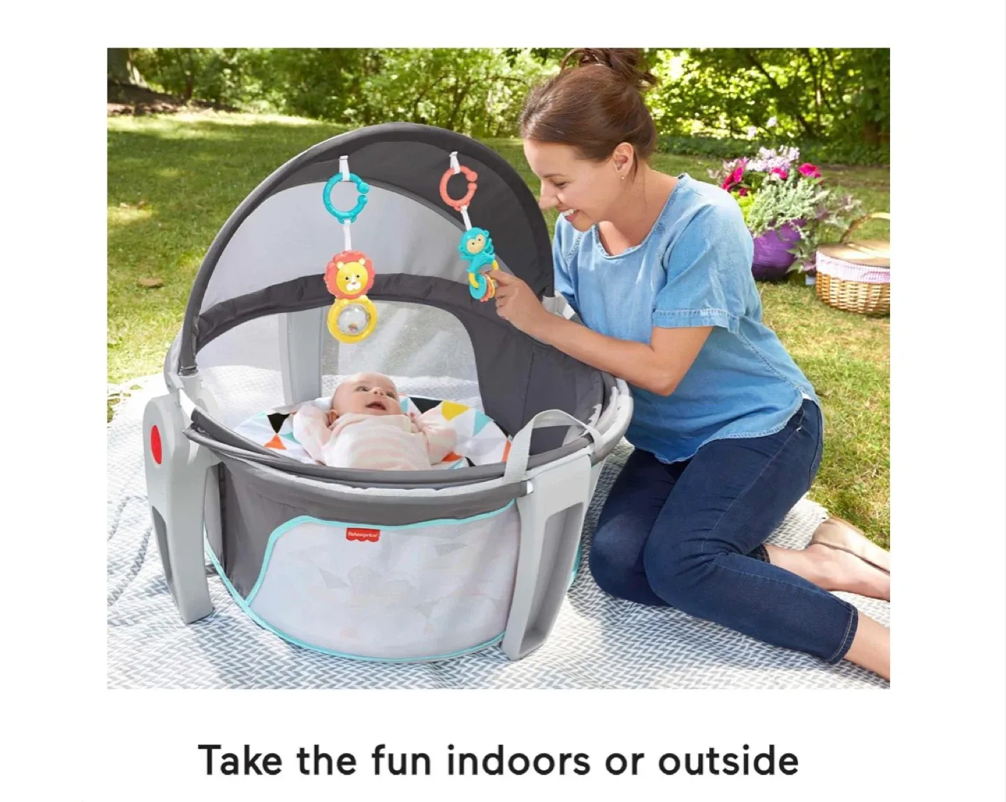 Fisher-Price On-The-Go Dome - Portable Bassinet image indicator(4)