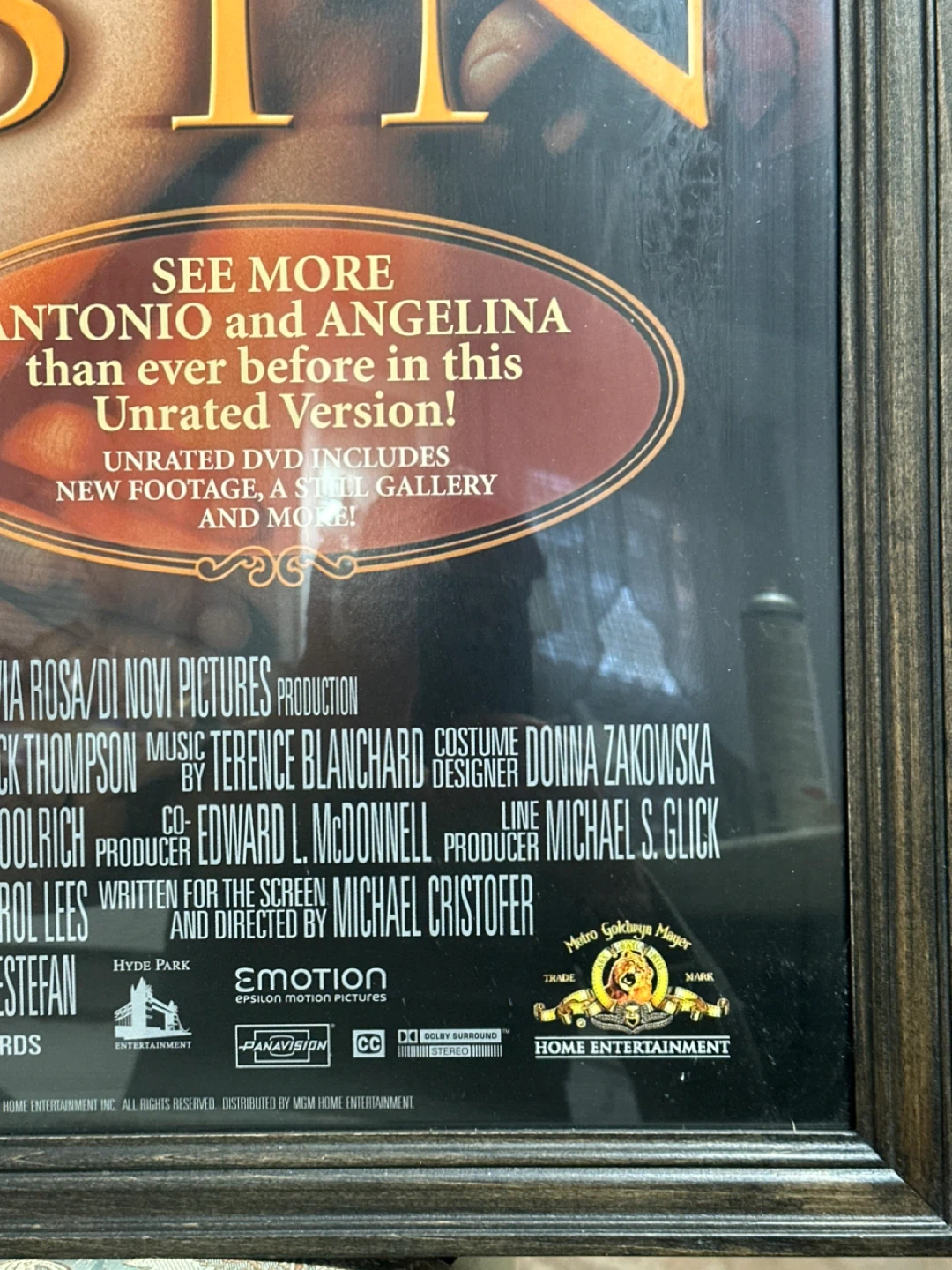 Original Sin Movie Poster - photo 5