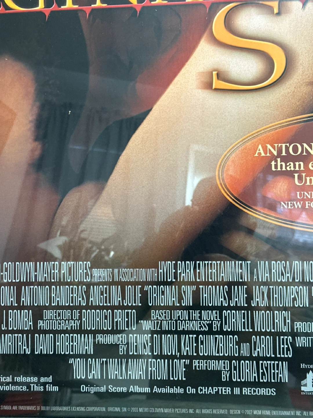 Original Sin Movie Poster - photo 4