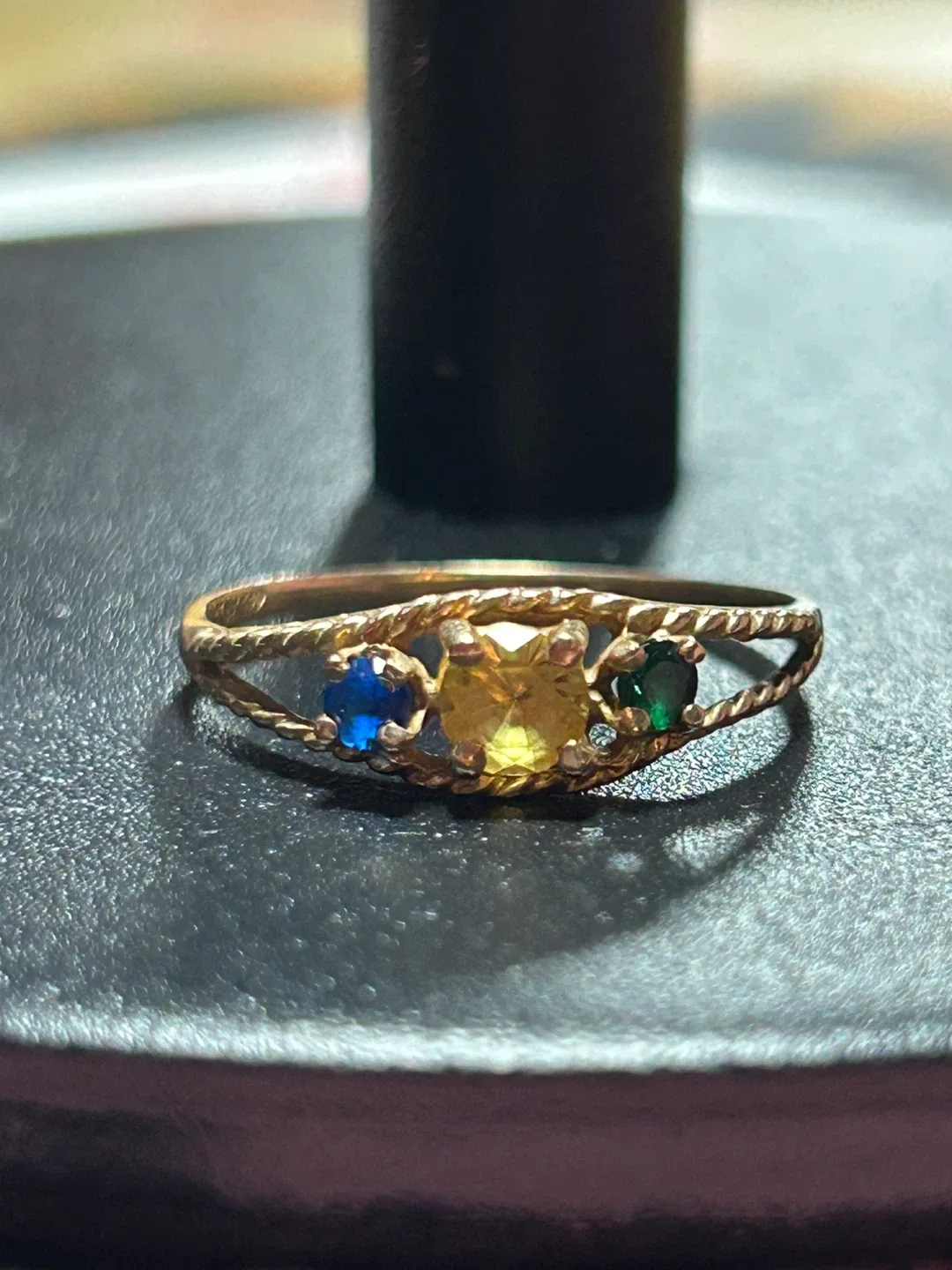 Vintage Gold Ring with Gemstones image indicator(5)