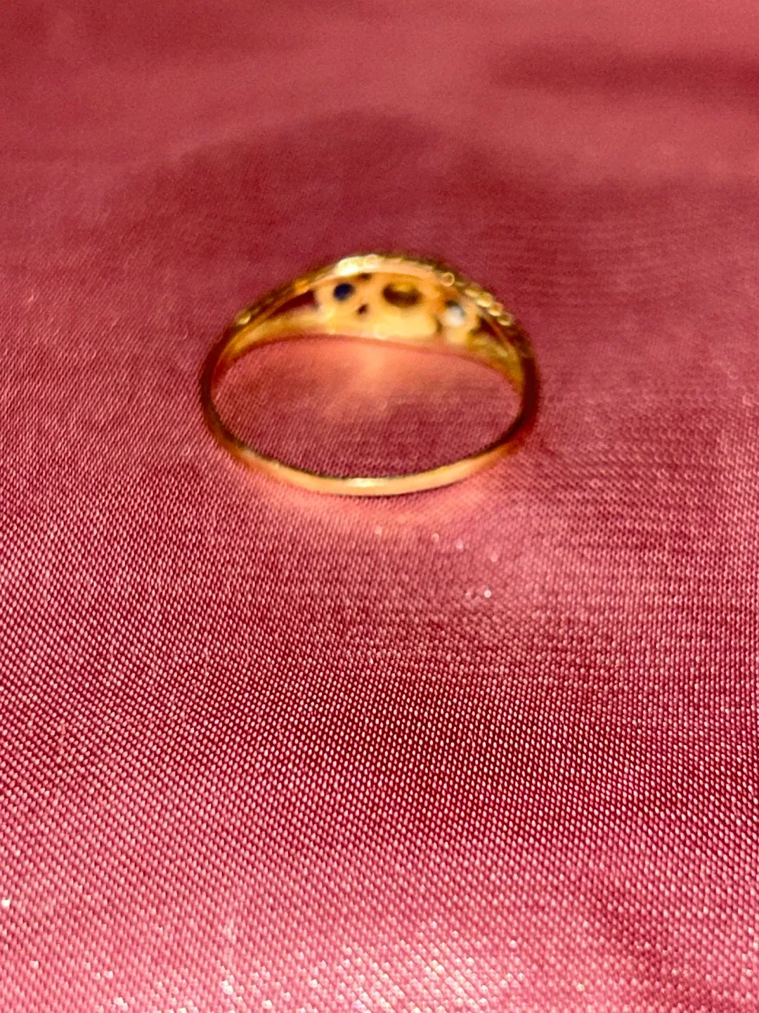 Vintage Gold Ring with Gemstones image indicator(3)