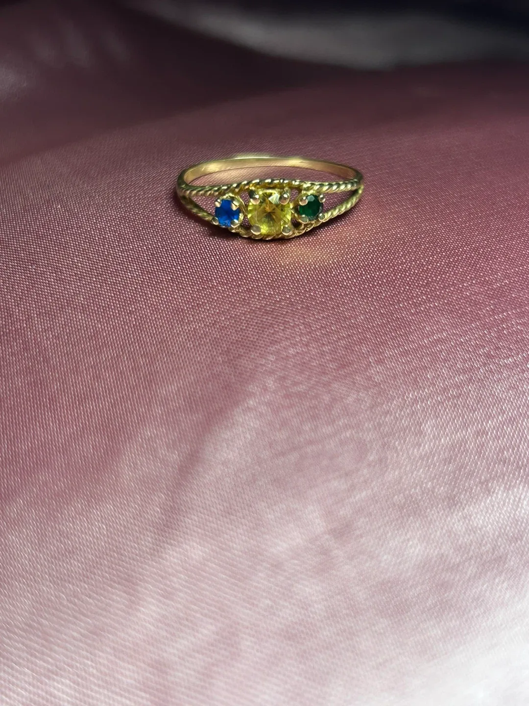 Vintage Gold Ring with Gemstones image indicator(4)
