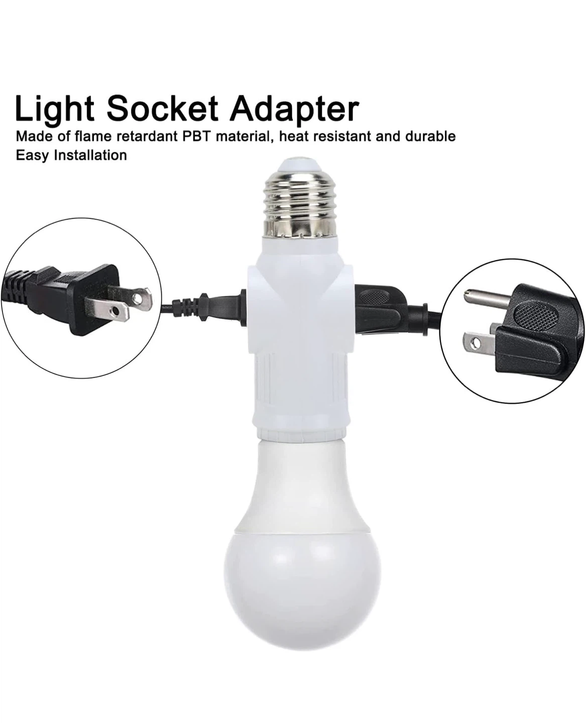 New 1 PCs Light Socket Adapter - photo 3