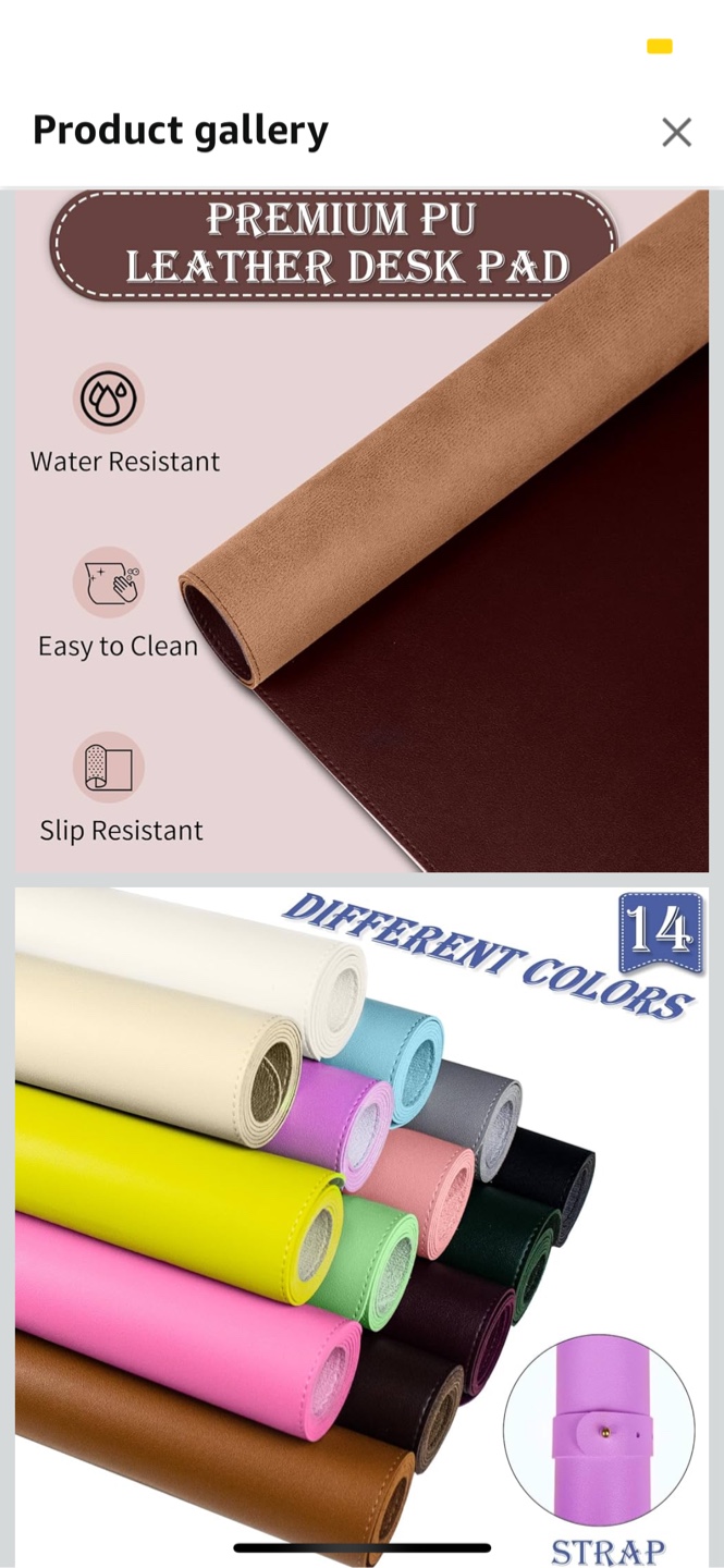 Brown Coffee Desk Pad 24" x 14" - photo 4