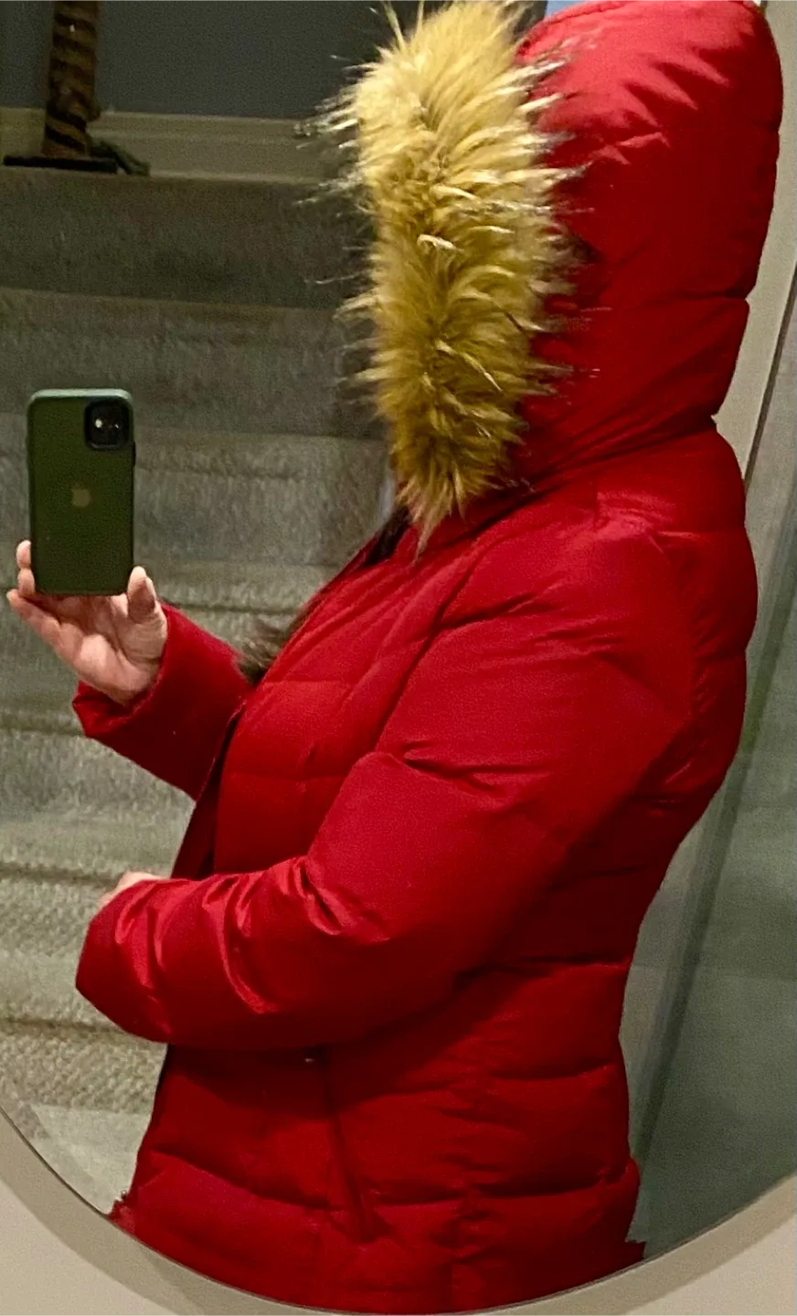 Calvin Klein Red Winter Puffer Jacket image indicator(6)