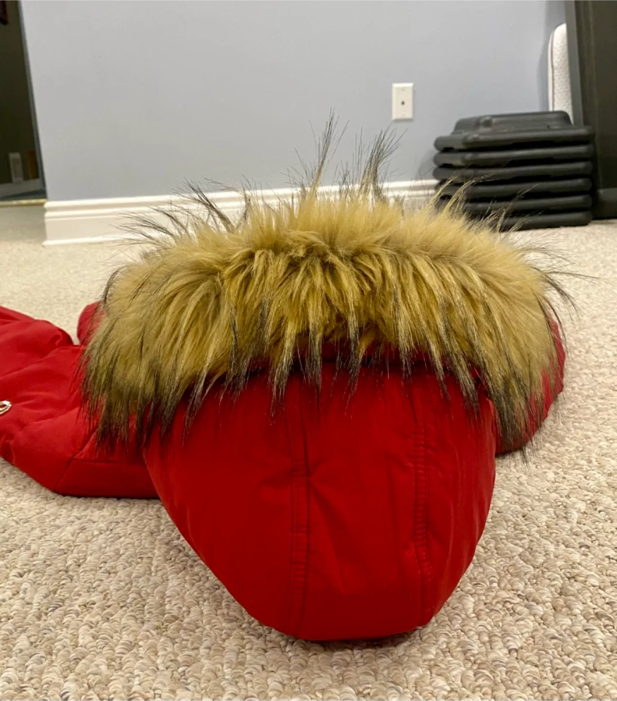 Calvin Klein Red Winter Puffer Jacket image indicator(4)