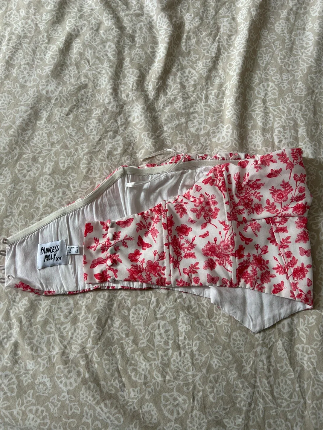 Princess Polly Floral Corset Top - Size 6 image indicator(2)