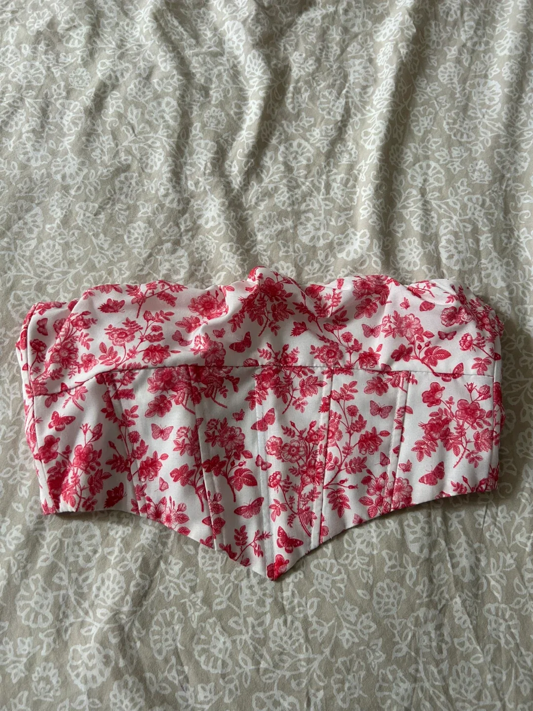 Princess Polly Floral Corset Top - Size 6