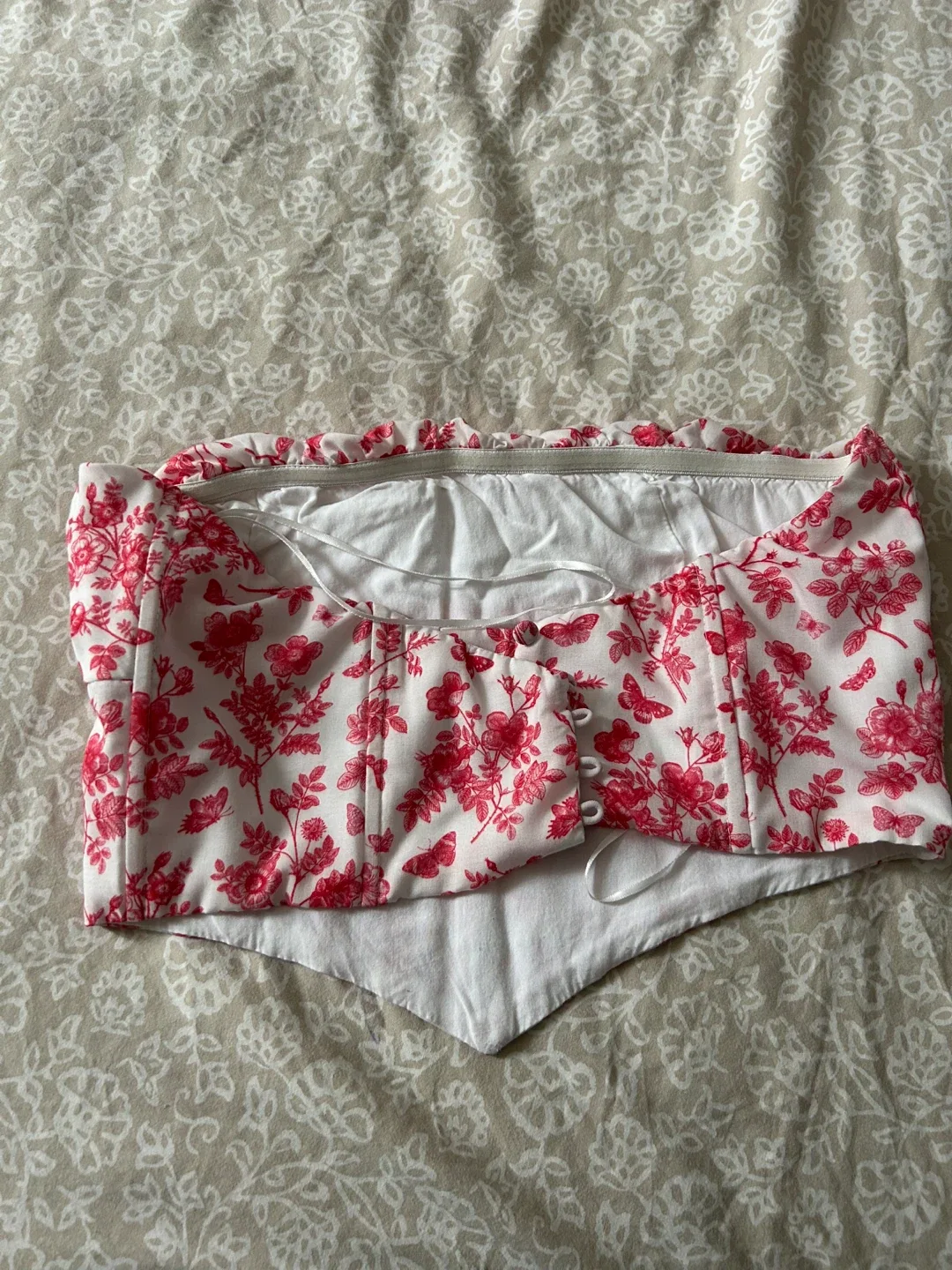 Princess Polly Floral Corset Top - Size 6 image indicator(5)