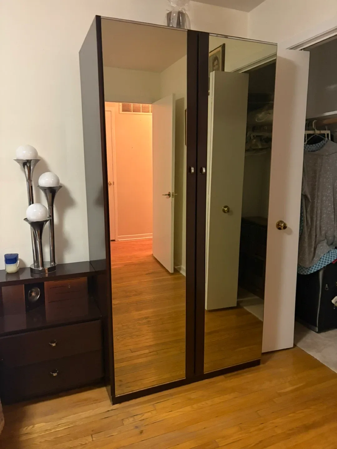 Wardrobe with Mirror Doors