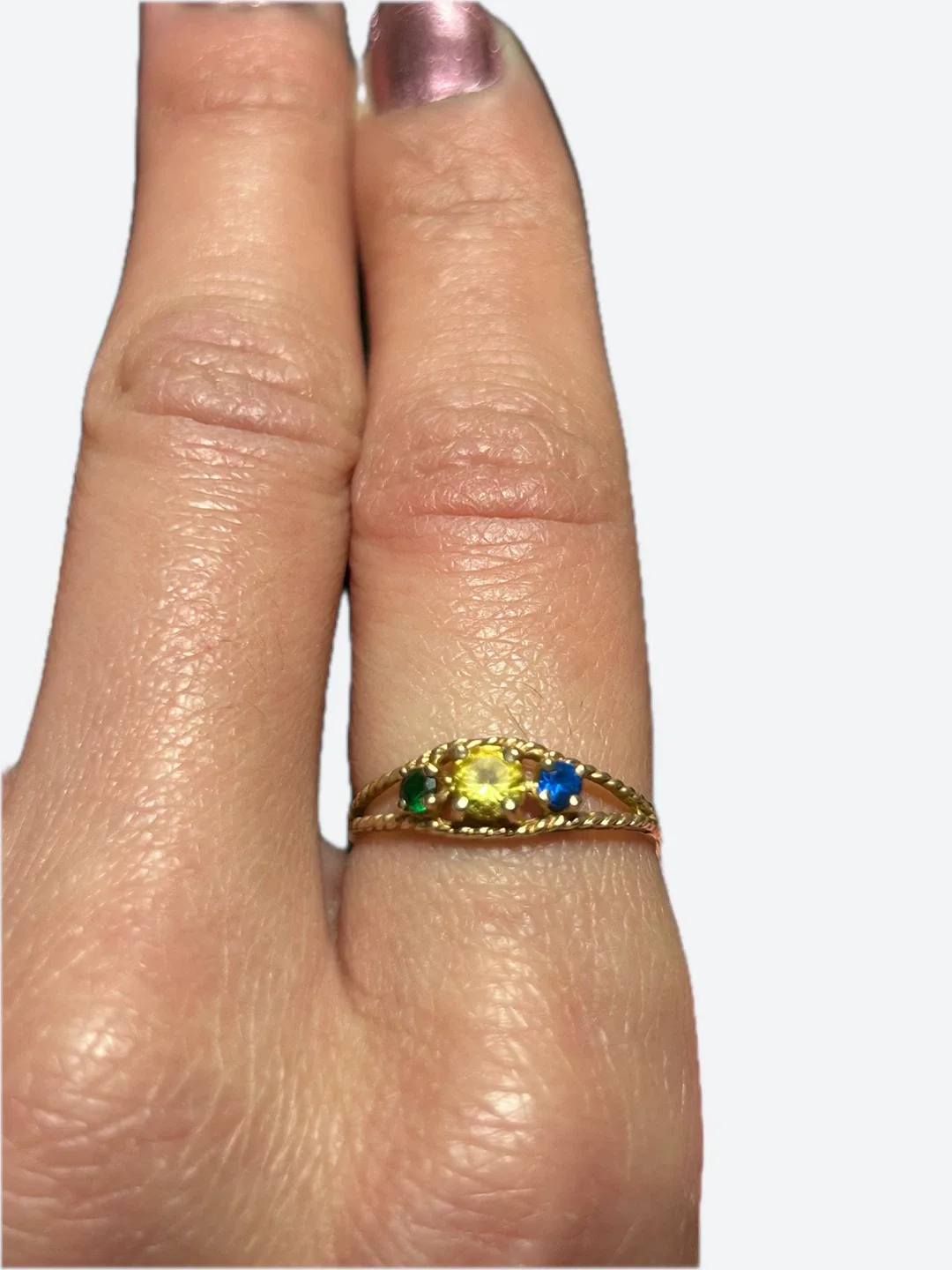 Vintage Gold Ring with Gemstones image indicator(6)