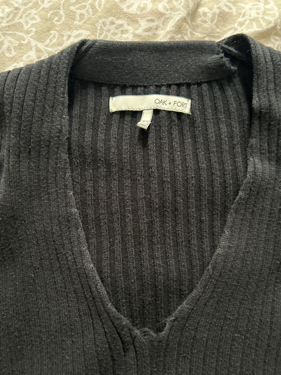Oak + Fort Black Knit Sweater - photo 2