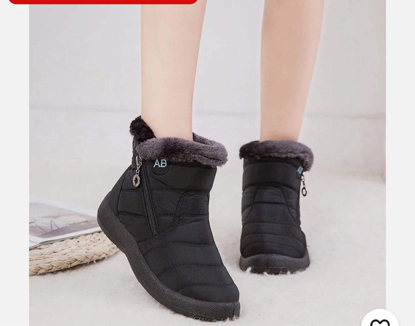 Quilted Winter Boots for girls size 6 image indicator(3)