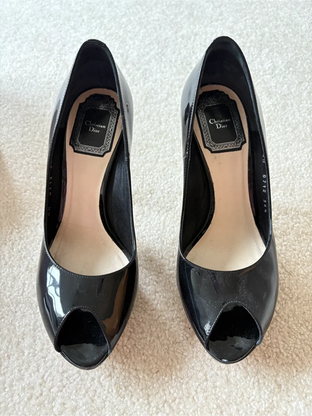 Authentic Christian Dior black high heel shoes in mint condition image indicator(8)