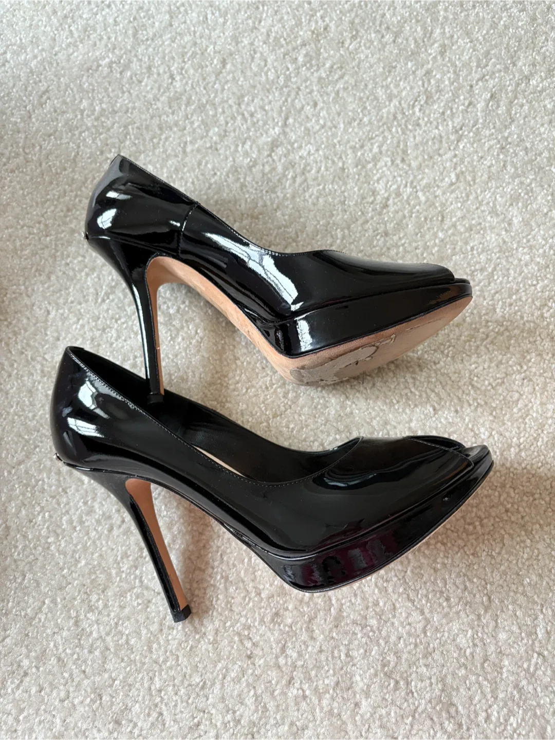 Authentic Christian Dior black high heel shoes in mint condition image indicator(9)