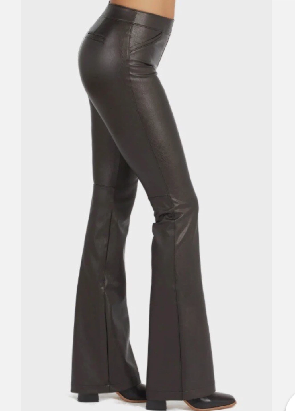 Spanx  Faux Leather Flare Pants - Black - photo 2
