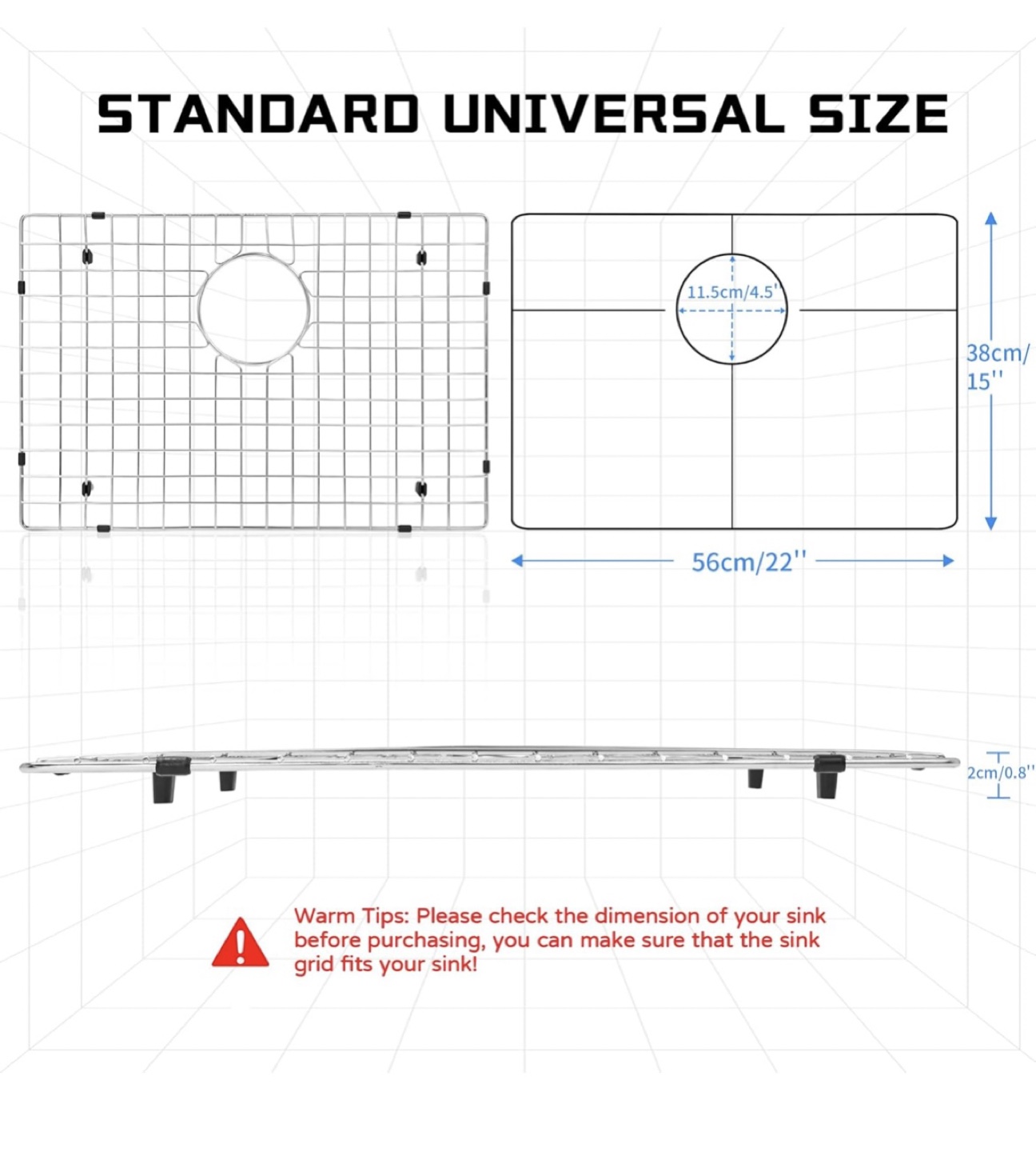 22"x15" Stainless Steel Bottom Grid - photo 4