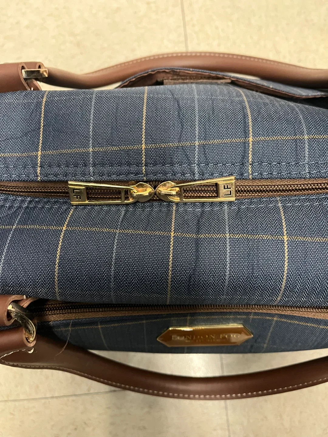 London Fog Plaid Duffle Bag image indicator(2)