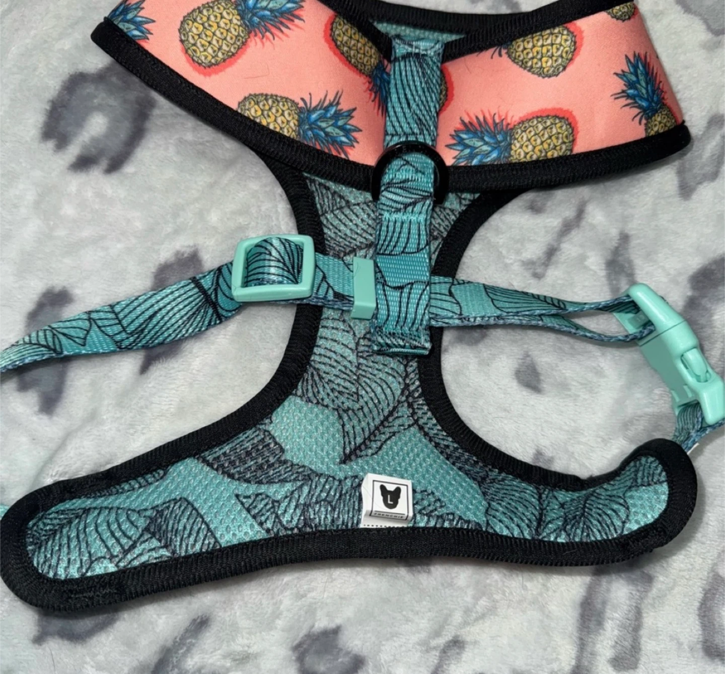 Frenchie Pineapple Dog Harness - Size LG - photo 2