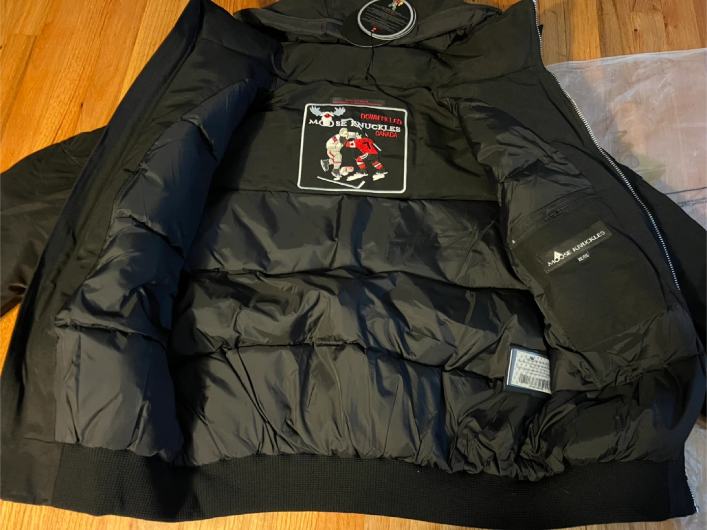Moose Knuckles Down Filled Black Jacket XXL - photo 3