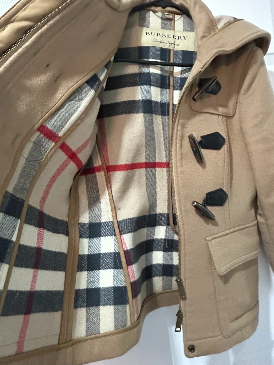 Burberry Wool Duffle Coat - Size S image indicator(6)