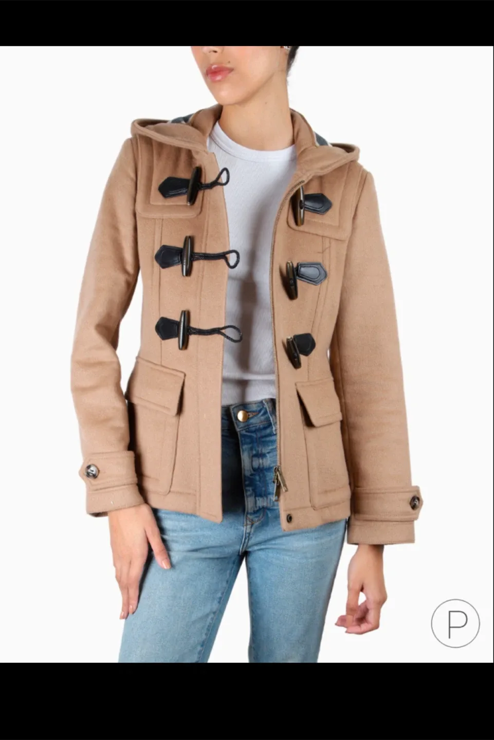 Burberry Wool Duffle Coat - Size S image indicator(9)