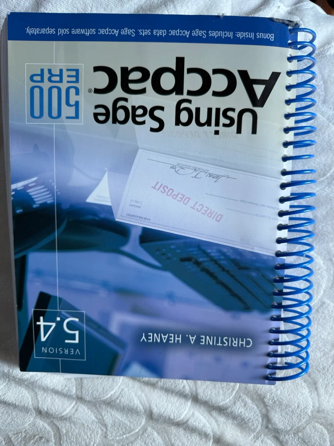 Using Sage Accpac 500 ERP Textbook