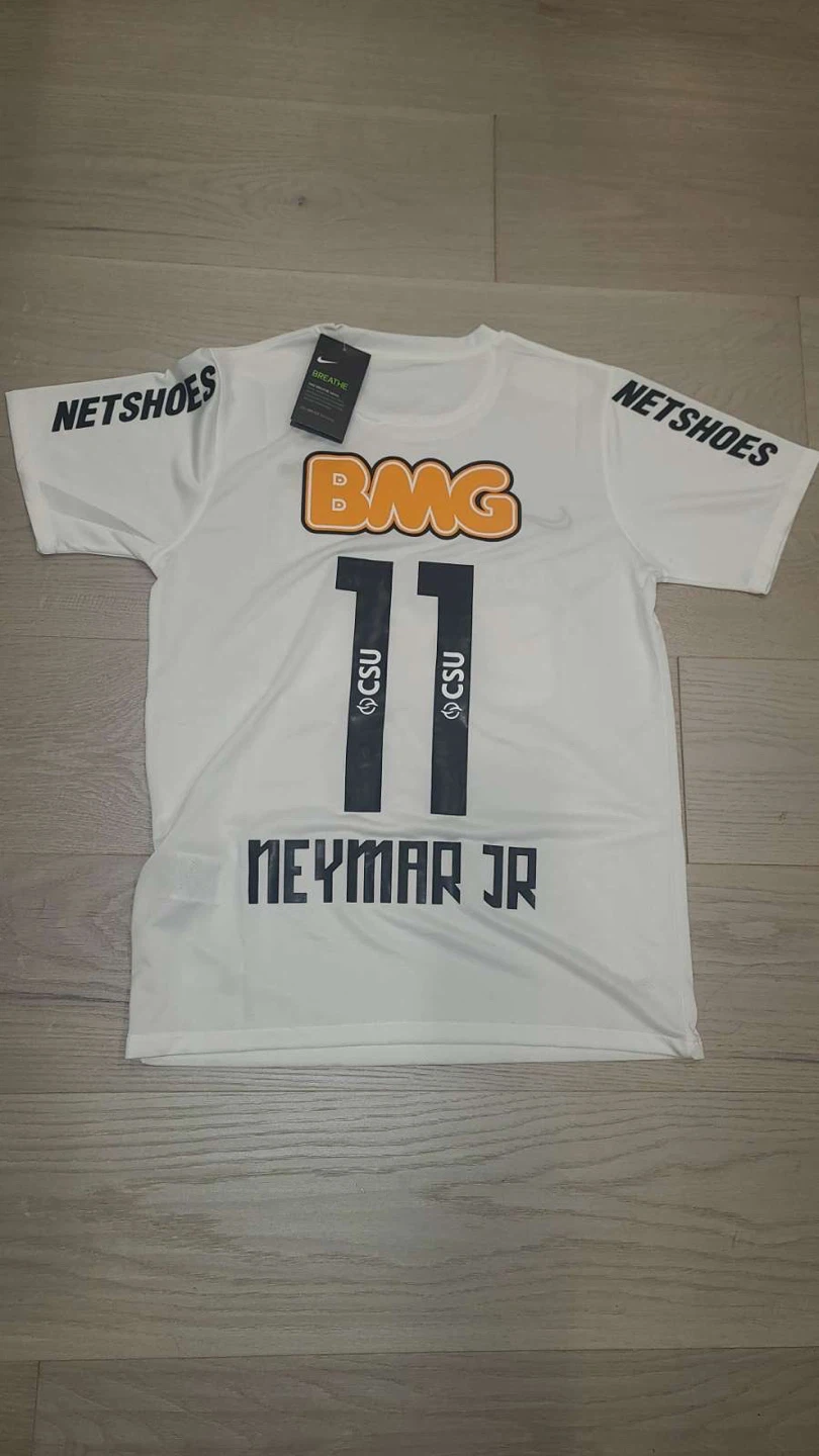 Nike Santos FC Neymar Jr. Jersey - White, Breathe Fabric - photo 2