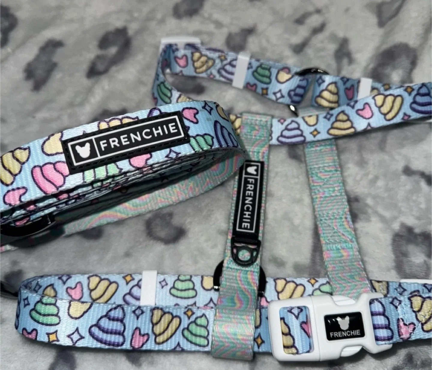 Frenchie Harness and Leash Set image indicator(4)