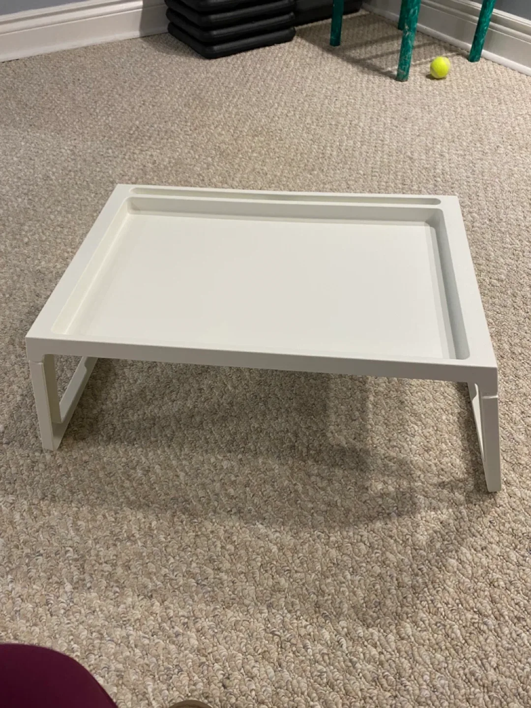 IKEA white bed tray