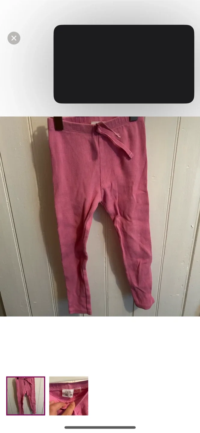 Zara Kids Pink Ribbed Leggings Size 4-5 Years