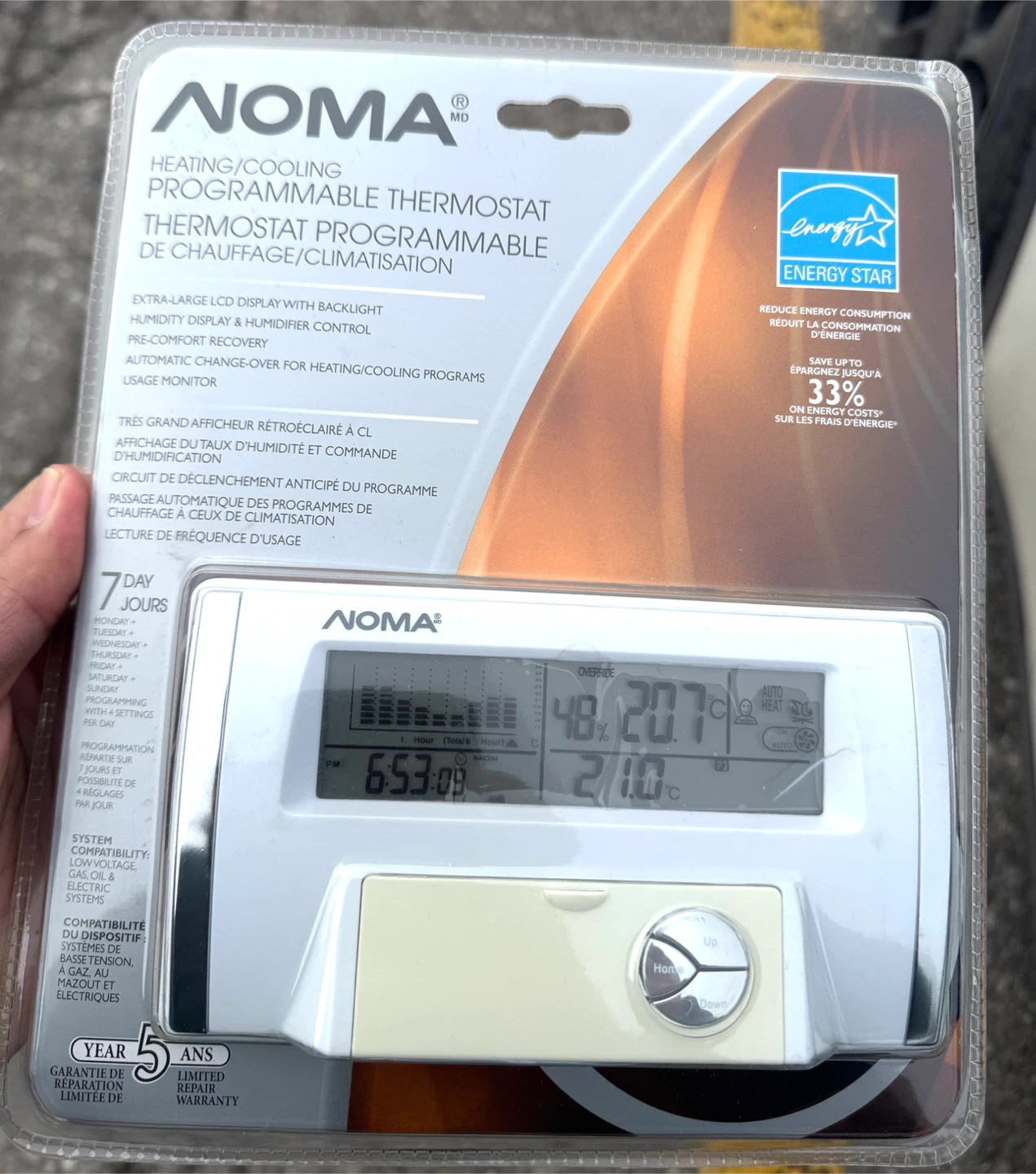 Noma Programmable Thermostat - New in Box