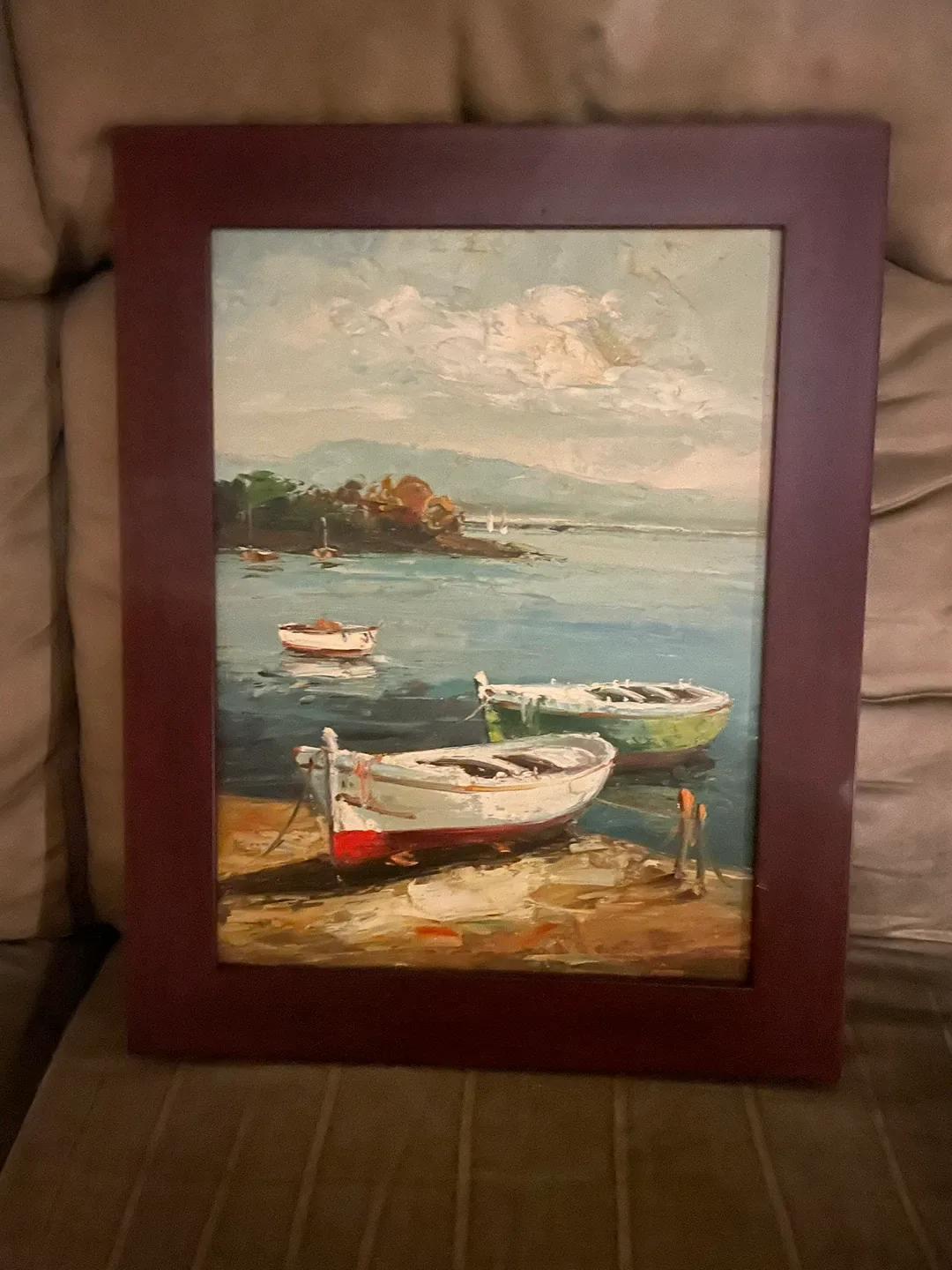 Boats Framed art #cleanout