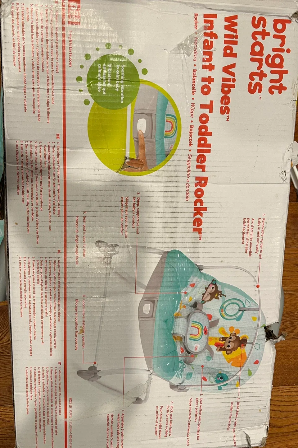 Bright Starts Wild Vibes Infant to Toddler Rocker image indicator(2)