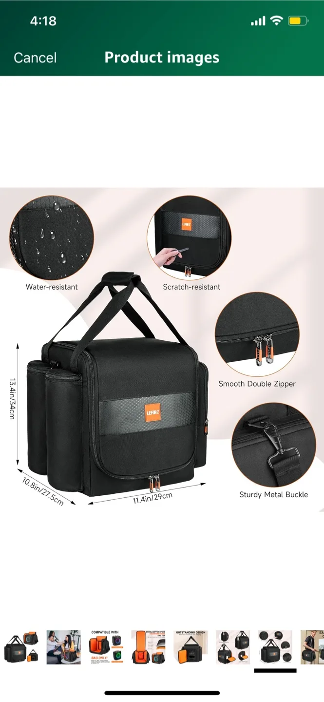 LEFOR·Z Carrying Case for JBL Partybox Encore Essential image indicator(5)