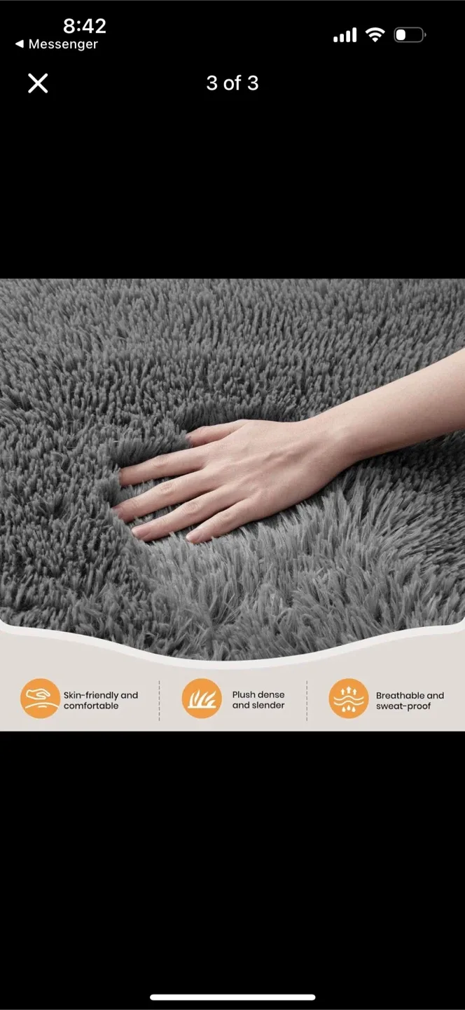 Grey Shag Rug 8*10 image indicator(6)