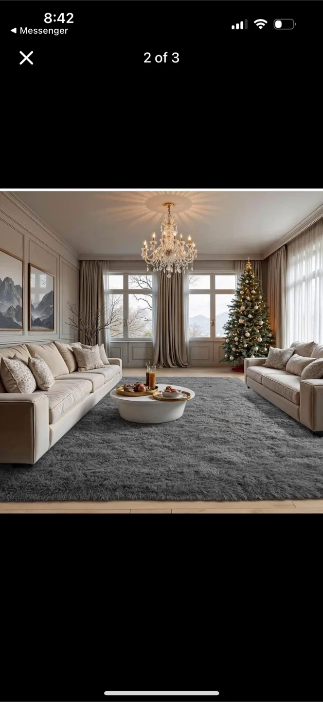 Grey Shag Rug 8*10 image indicator(5)