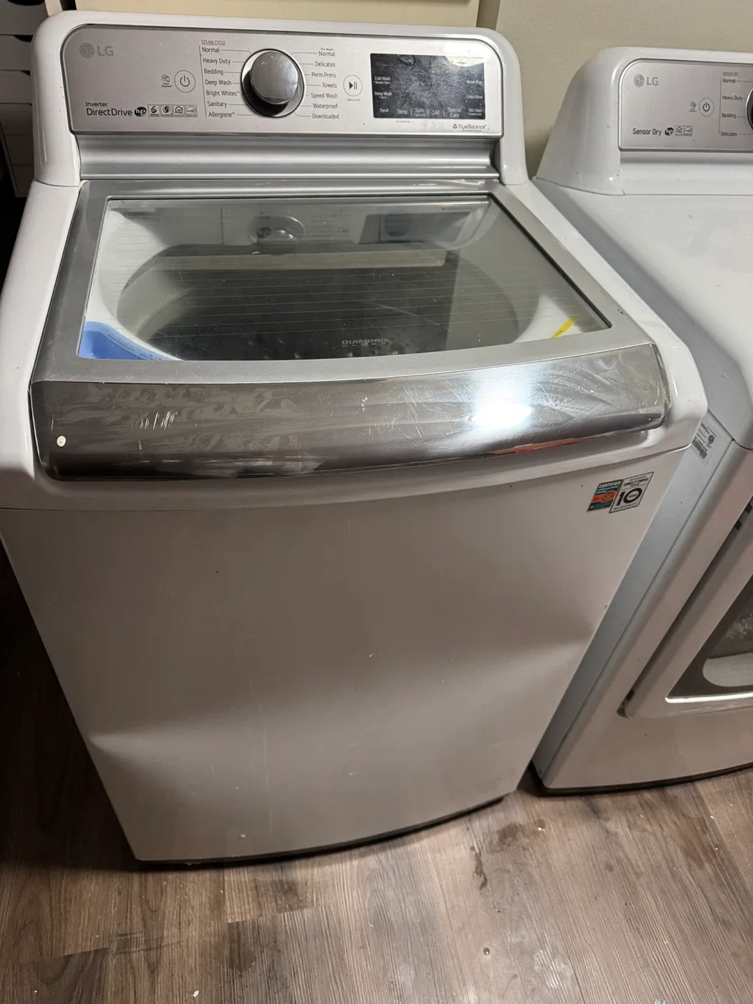 LG White Dryer