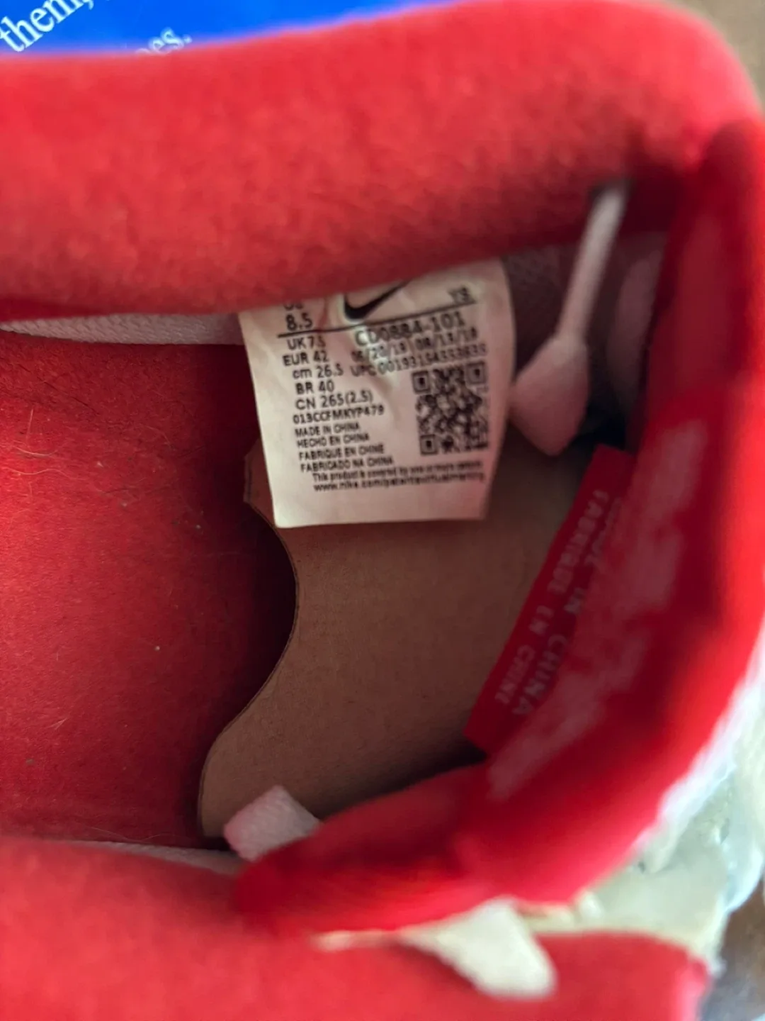 Nike Air Force 1 White/Red image indicator(9)