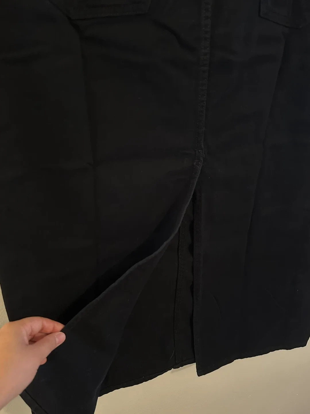 H&M Black Denim Skirt - Women’s Size US 10 image indicator(5)