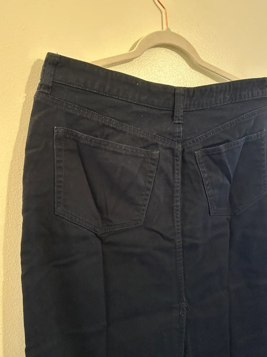 H&M Black Denim Skirt - Women’s Size US 10 image indicator(4)