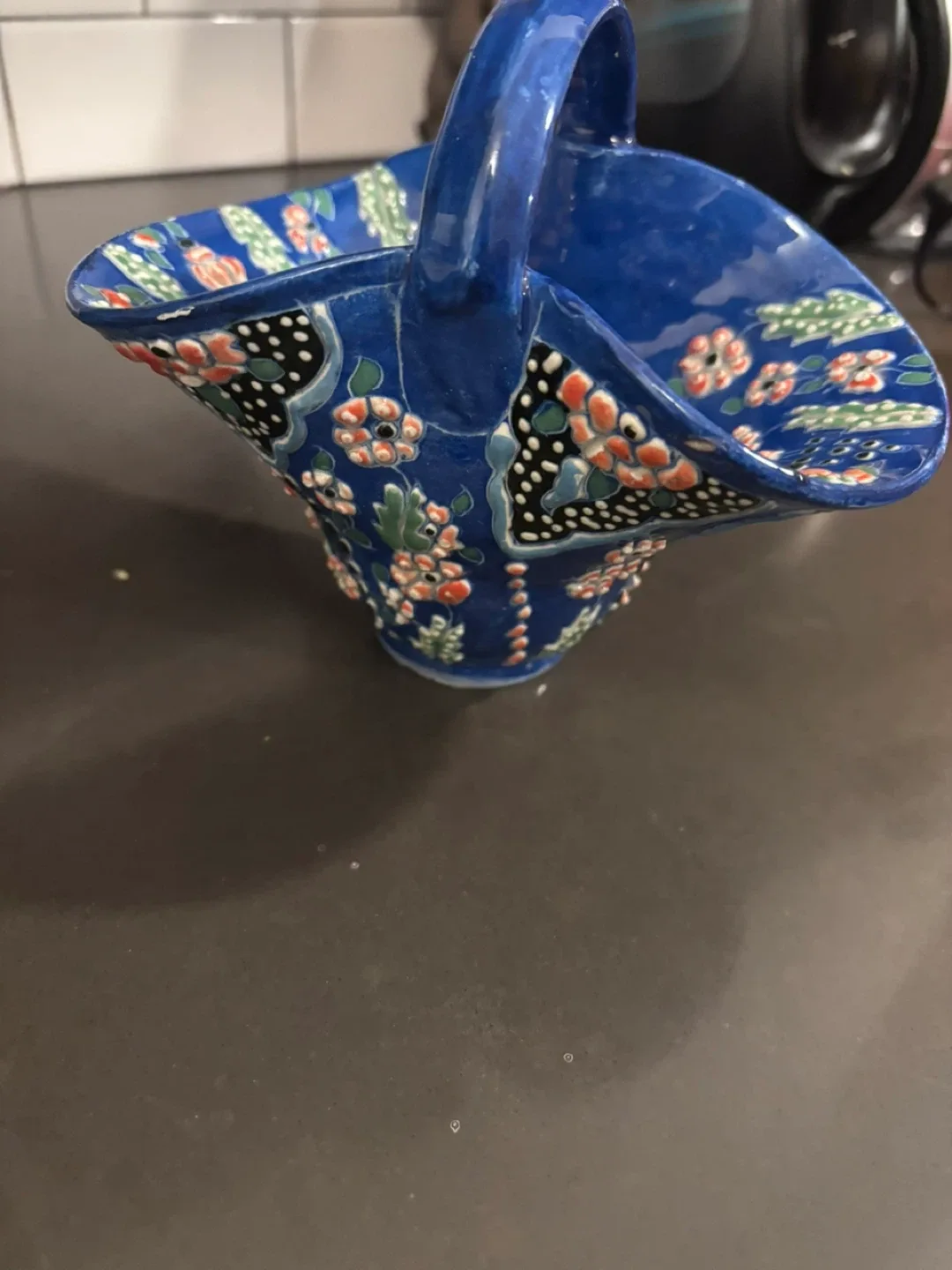 Serbayhyr Çini Blue Floral Basket image indicator(3)