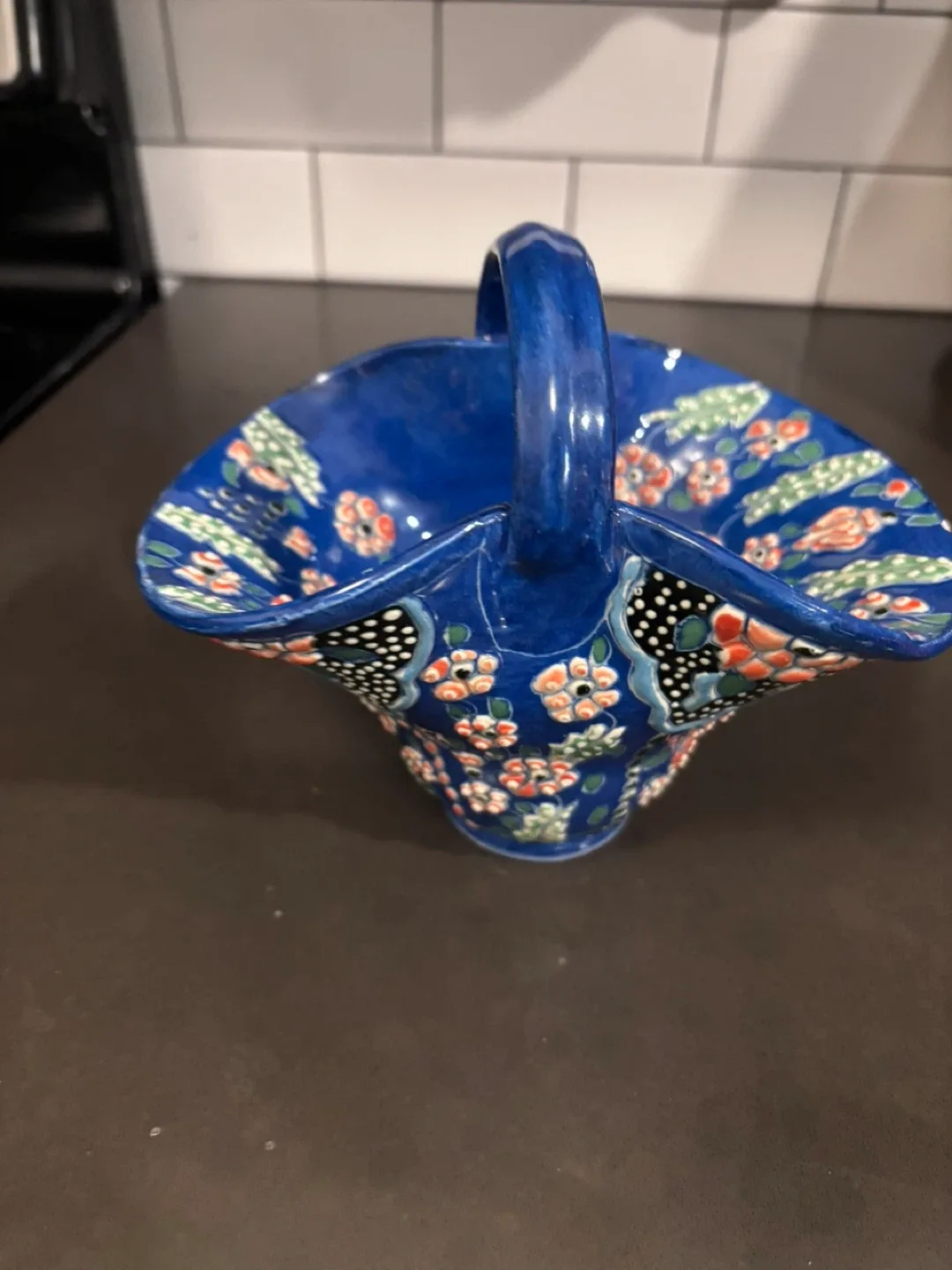 Serbayhyr Çini Blue Floral Basket image indicator(8)