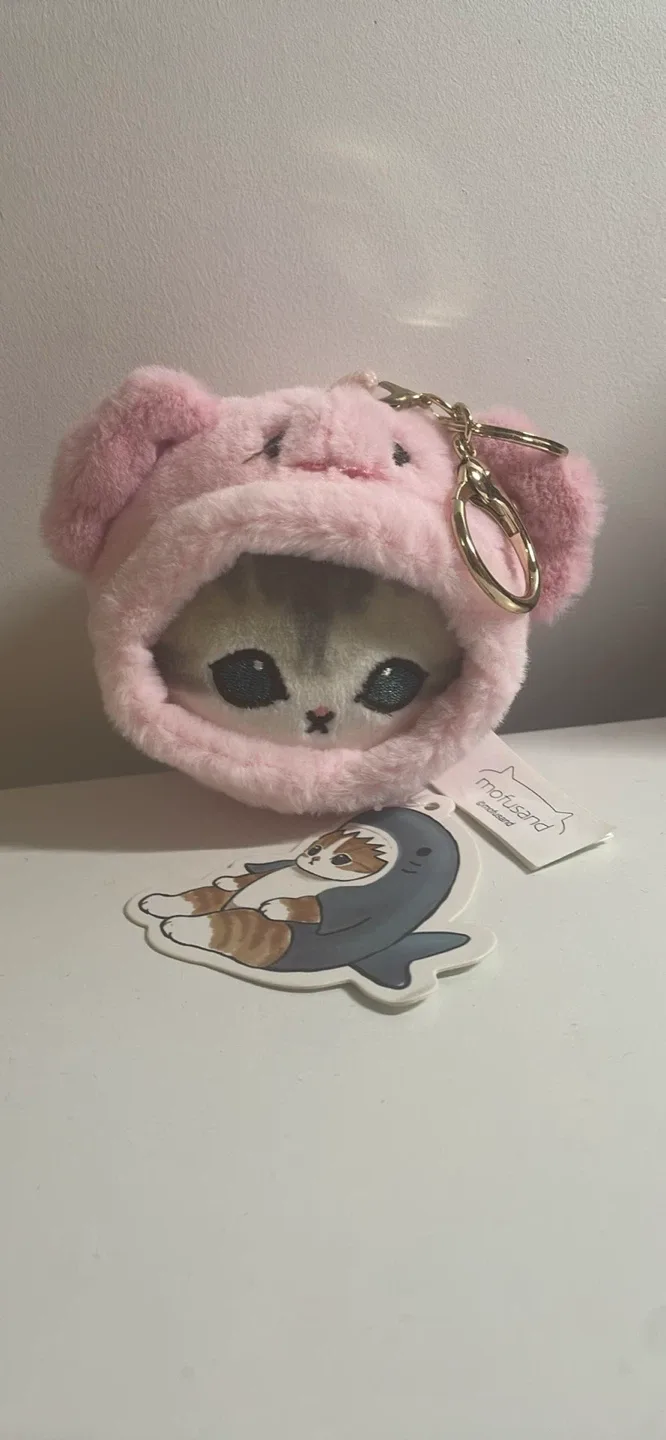 Mofusand pink keychain image indicator(2)