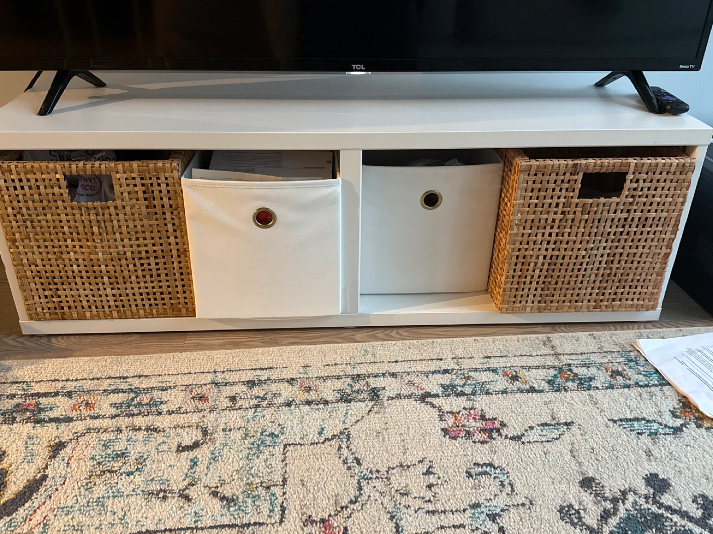 TV stand with storage units