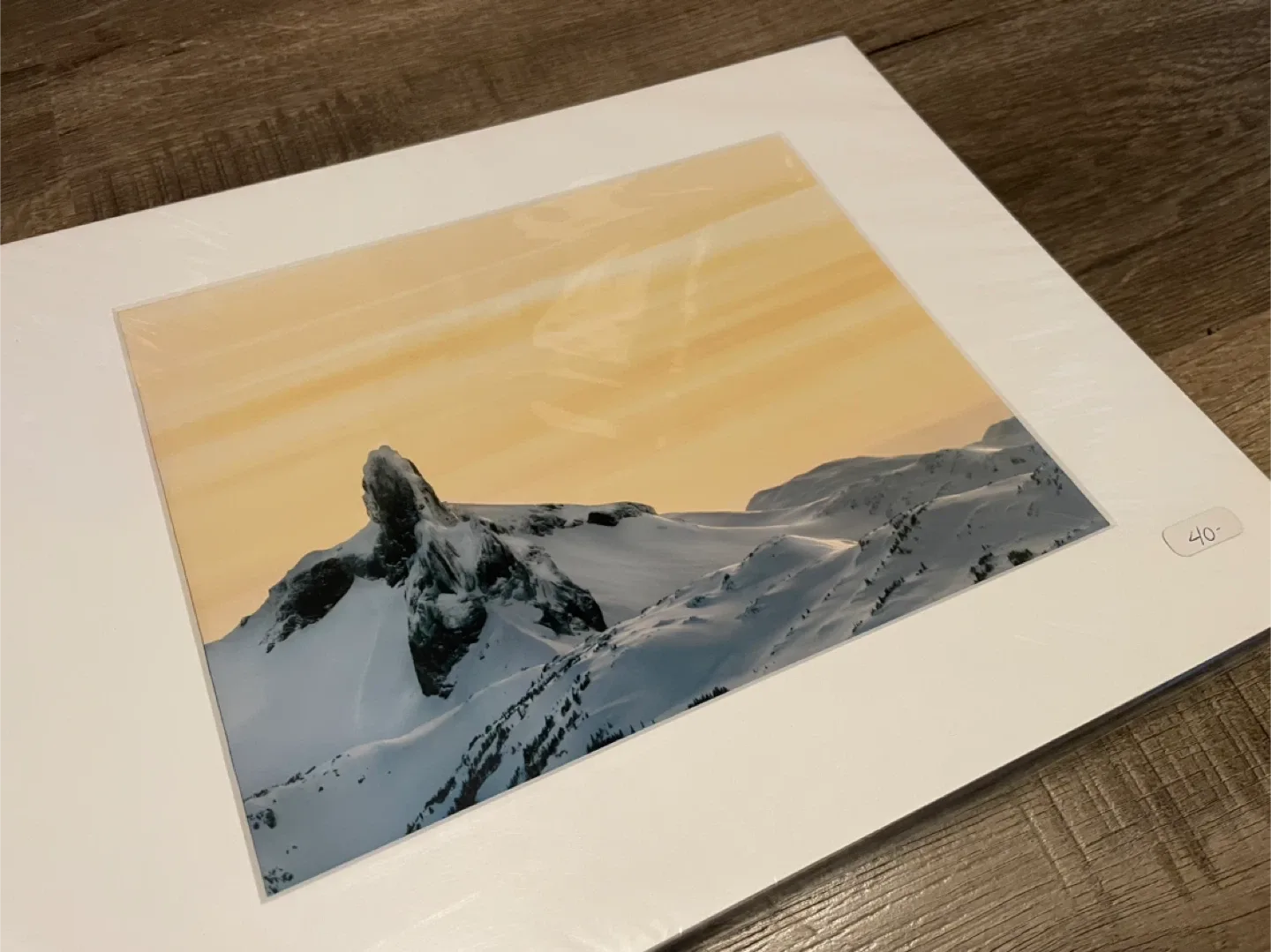 Black Tusk Mountain Print at sunset, Whistler