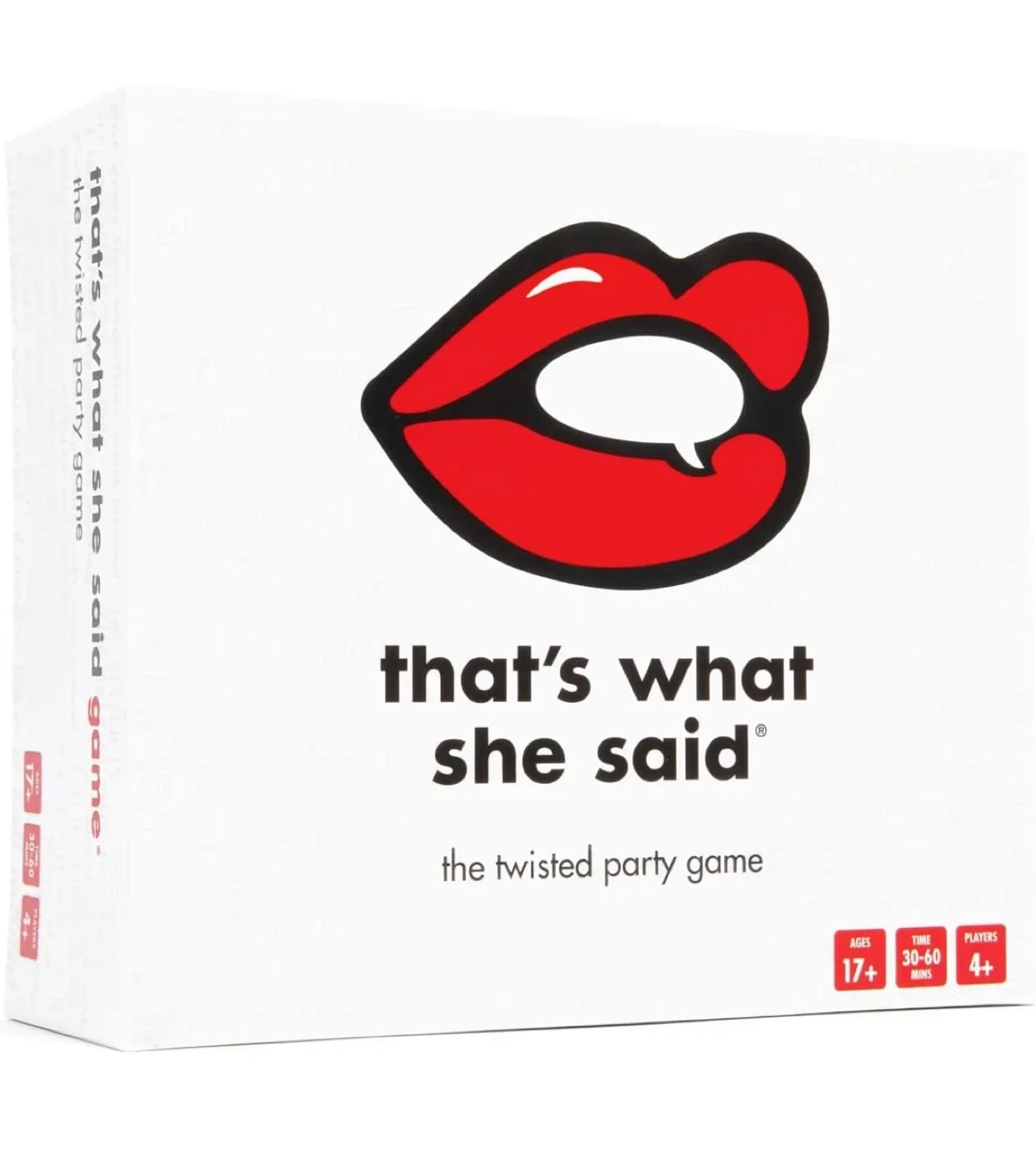 NEW 18+ That's What She Said - The Twisted Party Game
